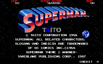 Superman screen shot title